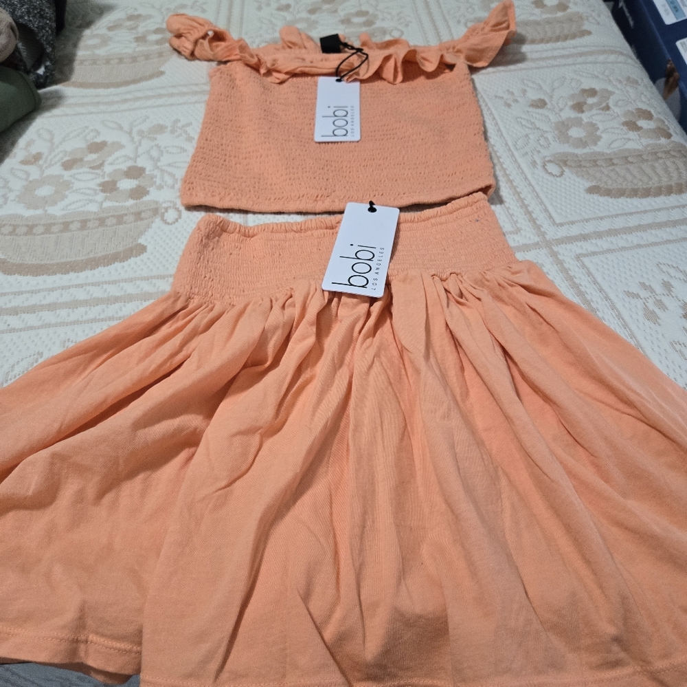 Bobi Los Angeles shirt/skirt set
